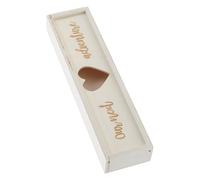 STOBAZA Caja de Madera para de Test de Embarazo con Tapa Diseño Encantador para Anuncio Especial y Almacenamiento de Recuerdos Acabado Pulido Mano para Conservar Pequeños