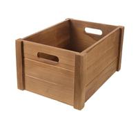 STOBAZA Caja de Madera Rectangular Vintage Abierta para Pan y Fruta