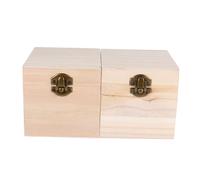 STOBAZA Caja De Obsequio De Madera Vintage Para Almacenamiento De Joyería o Regalos De Flores Preservadas Pack De De Madera Natural Para Embalar Regalos