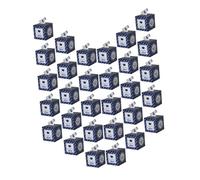 STOBAZA Cajas de Dulces para Graduación 50 Piezas, Caja de Papel Diseño de Gorro Cuadrado Azul, Porta Dulces para Fiestas y Obsequios, Embalaje Ligero y Estable para Eventos