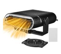 STOBAZA Calentador de Coche Portátil 12v Negro Desempañador Automático para Parabrisas Ventilador Eléctrico Rápido y Durable para Calefacción y Descongelación en Vehículo