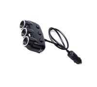 STOBAZA Cargador de Coche Multifuncional con Dual USB y Triple Enchufe de Mechero y Portátil con Protección contra Cortocircuitos y Sobrevoltaje Compatible con Móviles y GPS Color Negro
