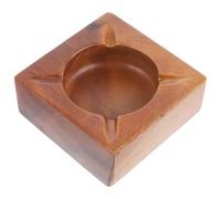 STOBAZA Cenicero de Madera Vintage Compacto y Resistente con Diseño Decorativo para Hogar Oficina y Bar Práctico para Mantener Mesas Limpias y Ordenadas