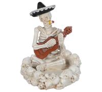 STOBAZA Cenicero de Resina Diseño de Calavera Único y Realista, Resistente Deformación, Adecuado para Decoración de Halloween en Casa u Oficina