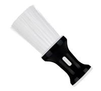 STOBAZA Cepillo de Cuello para Peluquería Negro de Pp Forma Plana, Práctico y Fácil de Usar en Salón para Estilistas y Corte de Peluca