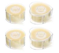 STOBAZA Cinta Adhesiva para Párpados Dobles Invisible Transpirable y Resistente al Agua 4 Rollos 600 Adhesivos por Rollo Formas Redonda y Corazón Elevadora de Párpados para Uso Diario