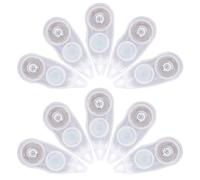 STOBAZA Cinta Correctora Transparente Blanca 8 M 10 Piezas Set Cinta Adhesiva para Borrar sin Secado Corrector Resistente para Oficina Escuela y Uso Profesional