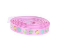 STOBAZA Cinta de Pascua para Manualidades con Diseños de Huevos y Flores Cinta Versátil para Lazos y Decoraciones de Primavera Yardas