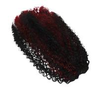 STOBAZA Coleta Afro Rizada Sintética Cordón Ajustable Extensión de Coleta Pequeña y Voluminosa en Color Degradado Sw309-1B/Bug Fibra Resistente para Uso Diario y Fiestas