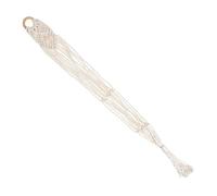 STOBAZA Colgador de Ukelele de Macramé para Colgar Pared, Bolsa de Almacenamiento Tejida a Mano, Material Algodón Lino