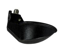 STOBAZA Comedero de Agua para Cerdos, Bebedero para Cerdos de Hierro y Acero Inoxidable, Negro, Automático, para Casa y Granja