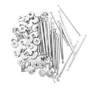 STOBAZA Conjunto De Clavijas De Conexión para Muebles 84mm Zinc Resistente Fijaciones Excéntricas Herrajes para Armarios y Cajones Suministro para Cocina y Baño 20 Unidades