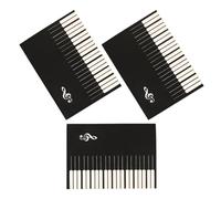 STOBAZA Cuaderno de Partituras Musicales para Piano y Guitarra 3 Unidades Tamaño Portátil Papel Grueso sin Traspaso de Tinta Cuaderno de Composición Musical Adecuado para