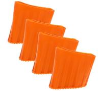 STOBAZA Cubiertas Piezas para Protectoras de Antideslizantes Silicona Naranja, 4 Aislamiento Acústico y Protección Pies de Escalera para Patas