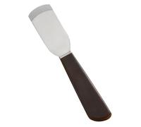 STOBAZA Cuchillo para Trabajar Cuero de Acero Negro Filo Redondo y Biselado, Herramienta Práctica para Hacer Cinturones y Bolsos, Adecuado para Profesionales y Amantes del DIY