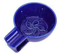 STOBAZA Cuenco de Espuma de Afeitar para Hombres de Cerámica Azul Gran Capacidad, Herramienta Práctica para Crear Espuma en Casa