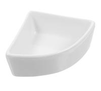 STOBAZA Cuenco para Hámster de Cerámica Blanco, Triangular, para Animales | Fácil de Limpiar, Peso Adecuado, para Golden Silk Bears y Erizos