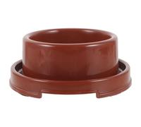 STOBAZA Cuenco para Perros y Gatos de Plástico PP Marrón, Comedero Antideslizante y Resistente a Mordeduras, Cuenco Sencillo y Práctico para Pienso y Agua, Suministros para Mascotas,
