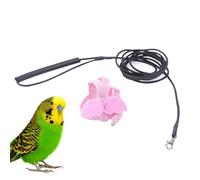 STOBAZA Cuerda Voladora Ajustable para Loros Arnés Ligero y Práctico de Alas de Ángel de 2m para Volar Libremente al Aire Libre Color Rosa