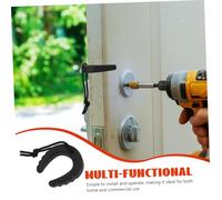 STOBAZA Cuña de Seguridad para Puertas con Alarma Portátil Material Resistente Fácil Instalación Para Entrenamiento Bomberos y Uso Rutas de Evacuación Negro