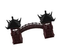 STOBAZA Decoración arquitectónica de Micro-Landscape Puente de jardín en Miniatura decoración de Pagoda en Miniatura Mini casa de jardín Estatua de Mini Pagoda el plastico