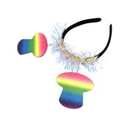 STOBAZA Diadema Arcoíris Colorida Para Fiesta 1 Unidad Tamaño Pequeño Accesorio Creativo Para Cabeza Disfraces Cumpleaños Carnavales