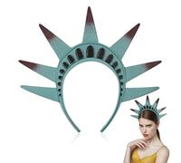 STOBAZA Diadema de Estatua Libertad para Halloween y Fiestas Casuales, Diseño Distintivo en Pu que Añade Autenticidad y Estilo Patriótico Americano