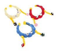 STOBAZA Diadema para Maquillaje 3 Piezas Diseño de Seta Accesorios Cabello Originales y Divertidos Diadema para Lavarse la Cara y Cuidado Piel en Spa Colores Azul Rojo y Amarillo