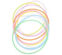 STOBAZA Diseño Delgado y Cómodo 100 Pulseras que Brillan Oscuridad de Silicona Color Aleatorio para Fiestas y Ocasiones Casuales para Mujeres y Adolescentes