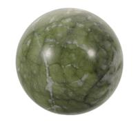 STOBAZA Esfera de Jade Natural Pulida de 5cm para Decoración de Escritorio, Adorno Feng Shui de Cristal Verde Mantenimiento Fácil y Ambiente Armonioso