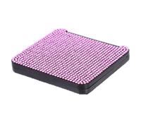 STOBAZA Espejo de Maquillaje Plegable Rosa Brillantes para Bolso | Diseño Compacto y Portátil, Cubierta Protectora, Uso Diario y Retoques Marcha