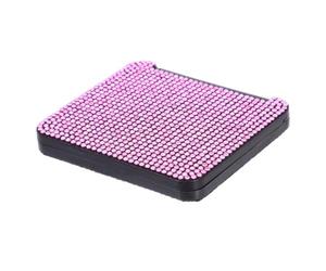 STOBAZA Espejo de Maquillaje Plegable Rosa Brillantes para Bolso | Diseño Compacto y Portátil, Cubierta Protectora, Uso Diario y Retoques Marcha