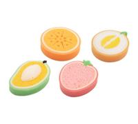 STOBAZA Esponjas Corporales Depuradores 4 Piezas Esponjas De Baño En Forma De Fruta Lindo Fregador De Platos Esponja De Cocina Lavar Platos Esponjas Reutilizables Sin Olor Esponjas