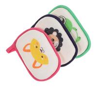 STOBAZA Esponjas de Baño para Recién Nacidos 3 Piezas Esponjas Suaves de Dibujos Animados para Ñiño Multicolor Gancho para Baño Infantil
