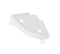 STOBAZA Estante de Almacenamiento sin Taladro para Baño y Cocina Diseño Triangular para Aprovechamiento de Esquinas Soporte Adhesivo Resistente y Fácil Instalación Blanco