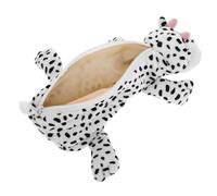 STOBAZA Estuche De Plumas De Felpa con Estampado De Vaca Grande Capacidad Diseño Blando con Cremallera para Material Escolar Niños y Uso Multifuncional