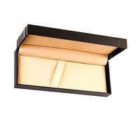 STOBAZA Estuche para Pluma Estilográfica Multifunción de PU Negro, Organizador Portátil para Bolígrafos, Cierre Firme, Caja Obsequio para Oficina y Festividades, Protección
