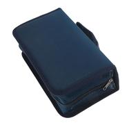 STOBAZA Estuche Porta CD Portátil Capacidad Discos Caja Almacenaje DVD Ligero Resistente para Coche y Hogar Color Azul Oscuro