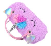 STOBAZA Estuche Portátil para Gafas de Unicornio Asa, Funda de Felpa y Microfibra, Diseño Creativo y Resistente para Proteger y Guardar Gafas en Viajes