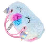 STOBAZA Estuche Portátil para Guardar Gafas Diseño de Unicornio, Material de Felpa y Microfibra, Resistente a Caídas y Protección contra Rayaduras, Adecuado para Viajes