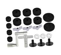 STOBAZA Fieltros Antideslizantes para Platillos y Accesorios de Batería Incluye Pads Tubos Arandelas y Tuercas Compatibles Mayoría Batería Duraderos y Fáciles de Instalar