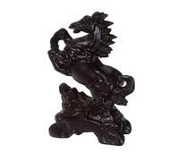 STOBAZA Figura De Caballo De Madera Estatua De Caballo del Zodíaco Chino Escultura Animal del Feng Shui Mascota De La Suerte Figura Animal Adorno De Escritorio 8 Cm