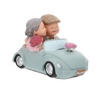 STOBAZA Figuras de Resina para Ancianos Decoración Ligera y para Aniversario Boda Dormitorio Estudio Regalo Cumpleaños y Hogar