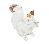 STOBAZA Figurita de Cristal de Ardilla Decorativa Adorno Otoñal para Mesa Centro de Mesa para Acción de Gracias y Navidad Escultura de Vidrio para Escritorio Regalo de Cumpleaños