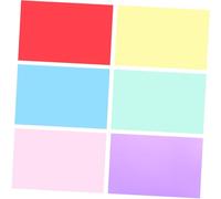 STOBAZA Filtros de Gel de Colores 6 Piezas para Iluminación Fotográfica Láminas de PVC Semitransparentes Baja Pérdida y Transmisión de Color para Film y Escenario