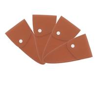 STOBAZA Funda de Cuero Marrón para Tijeras de Costura 4 Piezas, Protectores Compactos Que Protegen Tijeras para Uso en Viajes al Aire Libre