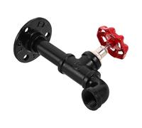 STOBAZA Gancho de Pared Industrial Vintage de Hierro para Toallas y Ropa Diseño Retro Estilo Americano, Resistente y Que Maximiza Espacio Vertical en Baño y Dormitorio