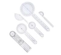 STOBAZA Goniómetro Espinal de 6 Unidades Plástico 360 Grados para Control de Rango de Movimiento en Profesionales de Salud y Formación Académica