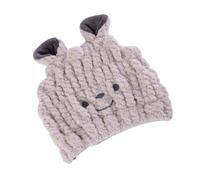 STOBAZA Gorro de Toalla para Secar el Pelo de Ñiño Tejido de Coral Fleece, Ligero y Portátil, Adecuado para Uso en Casa y Viajes