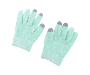 STOBAZA Guantes Hidratantes para Manos Secas y Agrietadas Gel 1 Par de Guantes Táctiles Reutilizables Color Verde Otoño para Cuidado de Manos Spa Masajes y Tratamientos Casa
